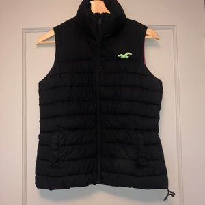 Navy blue puffer vest